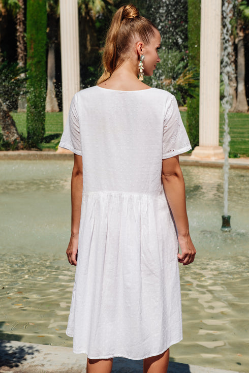 Kleid Weiß 23F-827/1 C FRESH COTTON